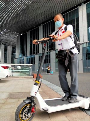 45Km Mileage 30KG Electric Kick 250W 3 Wheel E Scooter